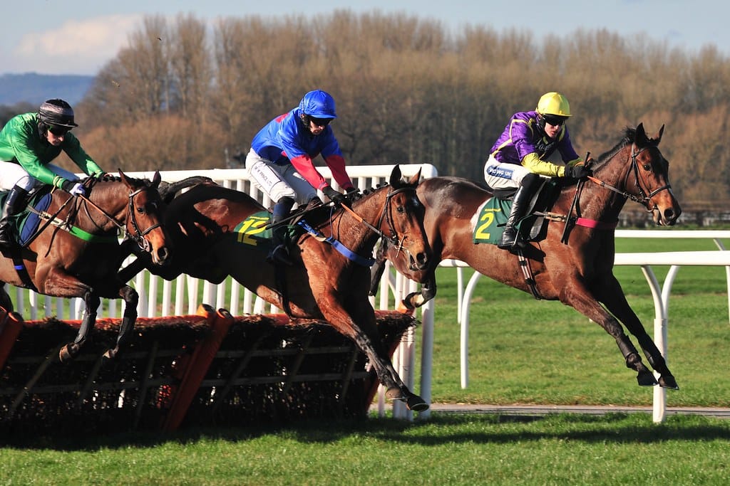 Grade 1 chasers competing in the Ryanair Chase at Cheltenham